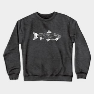 Landlocked Salmon detailed fish drawing Crewneck Sweatshirt